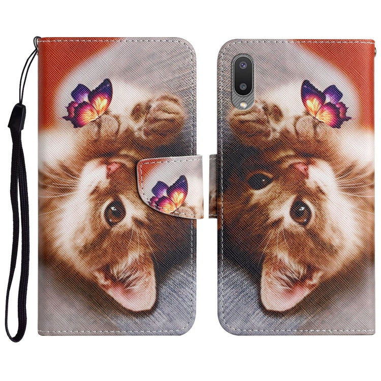 Painted Pattern Horizontal Flip Leather Case with Holder & Card Slot & Wallet, For Samsung Galaxy A01, For Samsung Galaxy A02