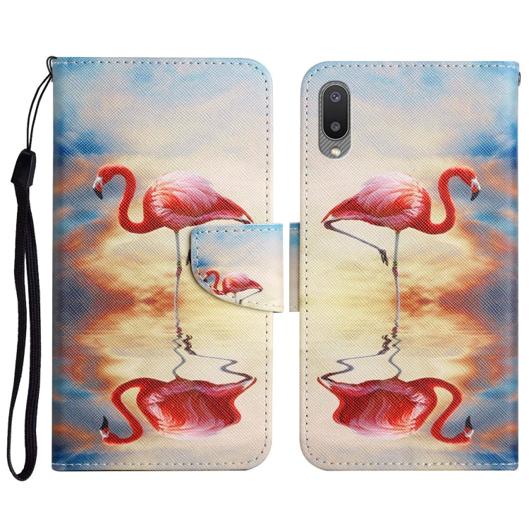Painted Pattern Horizontal Flip Leather Case with Holder & Card Slot & Wallet, For Samsung Galaxy A01, For Samsung Galaxy A02