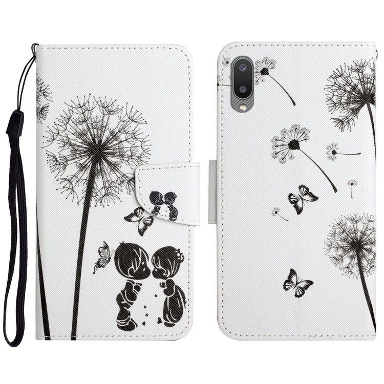 Painted Pattern Horizontal Flip Leather Case with Holder & Card Slot & Wallet, For Samsung Galaxy A01, For Samsung Galaxy A02