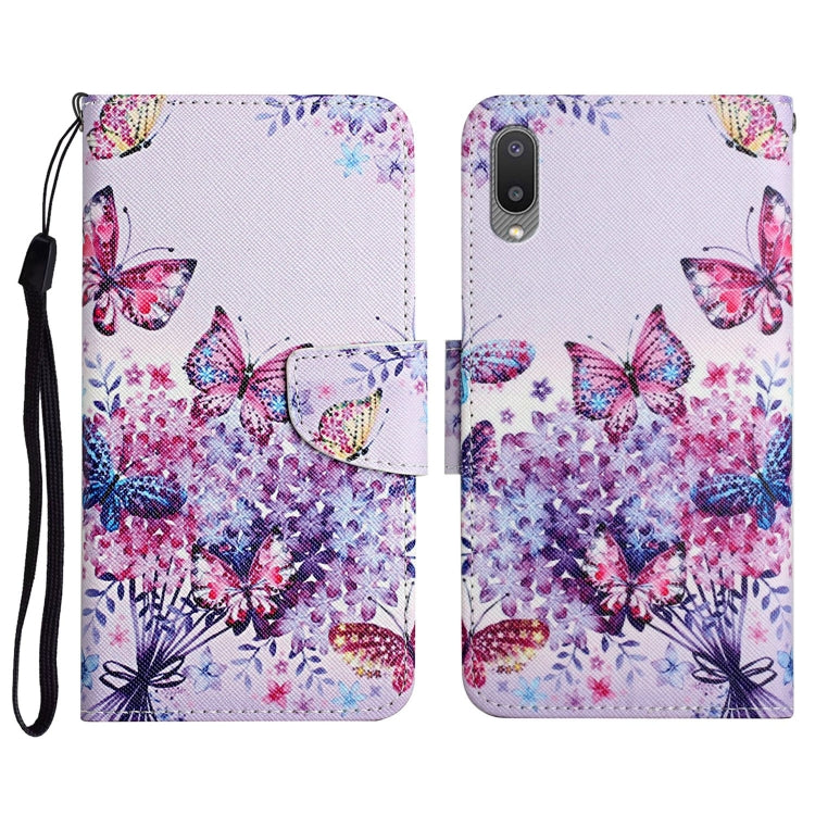 Painted Pattern Horizontal Flip Leather Case with Holder & Card Slot & Wallet, For Samsung Galaxy A01, For Samsung Galaxy A02