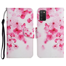 Painted Pattern Horizontal Flip Leather Case with Holder & Card Slot & Wallet, For Samsung Galaxy A02s US Edition, For Samsung Galaxy A02s EU Edition