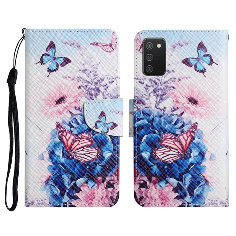 Painted Pattern Horizontal Flip Leather Case with Holder & Card Slot & Wallet, For Samsung Galaxy A02s US Edition, For Samsung Galaxy A02s EU Edition