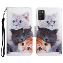 Load image into Gallery viewer, Painted Pattern Horizontal Flip Leather Case with Holder &amp; Card Slot &amp; Wallet, For Samsung Galaxy A02s US Edition, For Samsung Galaxy A02s EU Edition