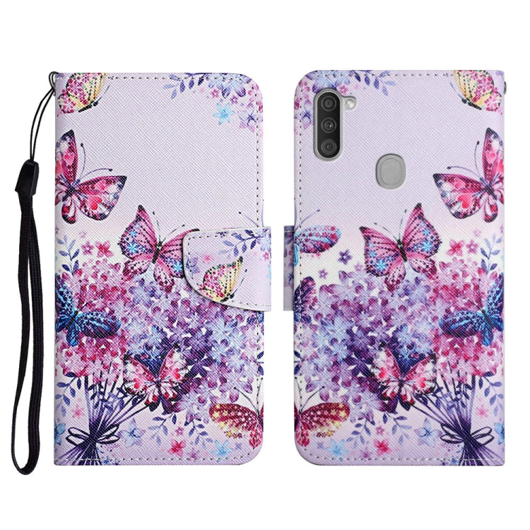 Painted Pattern Horizontal Flip Leather Case with Holder & Card Slot & Wallet, For Samsung Galaxy A10s, For Samsung Galaxy A11