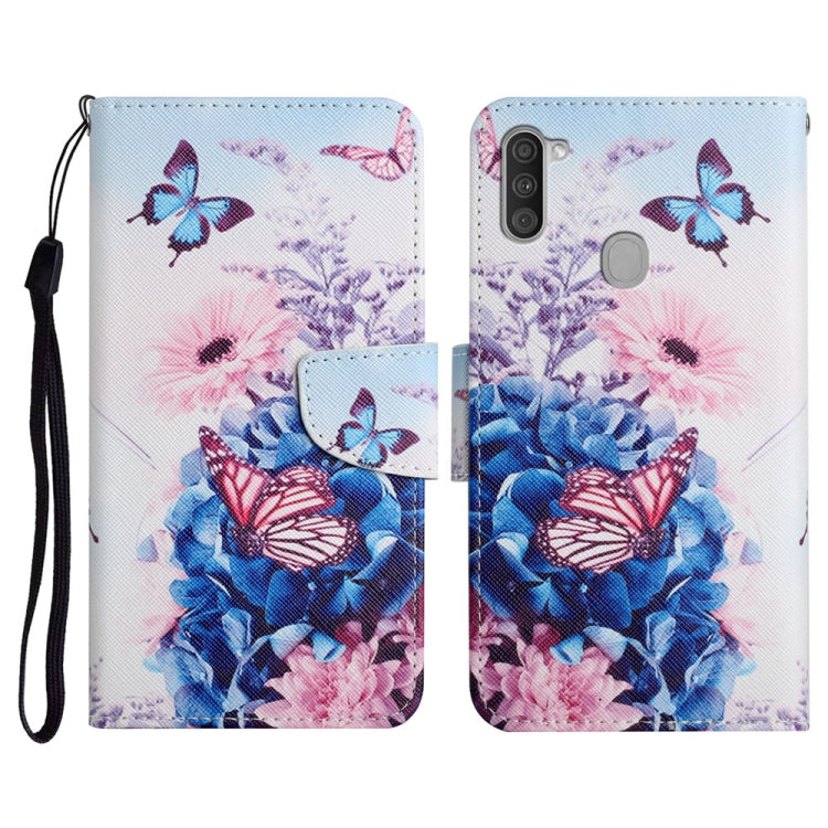Painted Pattern Horizontal Flip Leather Case with Holder & Card Slot & Wallet, For Samsung Galaxy A10s, For Samsung Galaxy A11