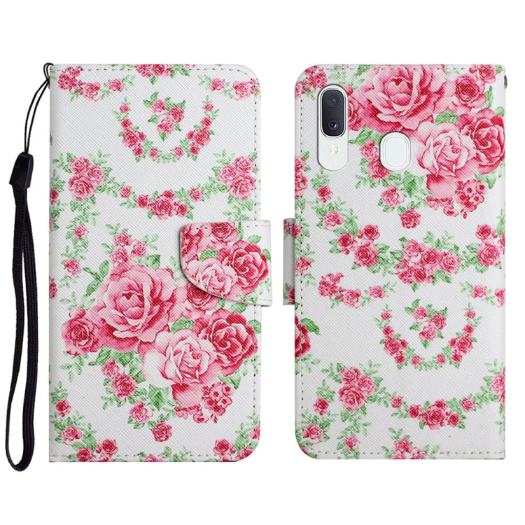 Painted Pattern Horizontal Flip Leather Case with Holder & Card Slot & Wallet, For Samsung Galaxy A12, For Samsung Galaxy A20 / A30
