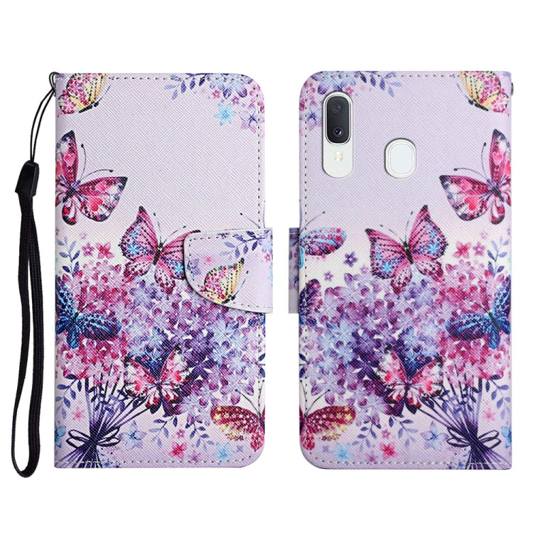 Painted Pattern Horizontal Flip Leather Case with Holder & Card Slot & Wallet, For Samsung Galaxy A12, For Samsung Galaxy A20 / A30