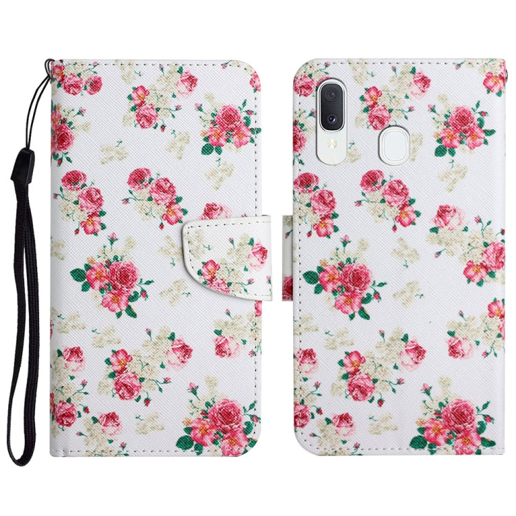 Painted Pattern Horizontal Flip Leather Case with Holder & Card Slot & Wallet, For Samsung Galaxy A12, For Samsung Galaxy A20 / A30