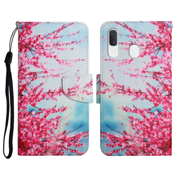 Painted Pattern Horizontal Flip Leather Case with Holder & Card Slot & Wallet, For Samsung Galaxy A12, For Samsung Galaxy A20 / A30