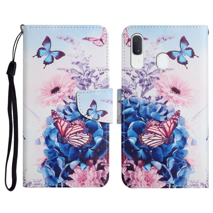 Painted Pattern Horizontal Flip Leather Case with Holder & Card Slot & Wallet, For Samsung Galaxy A12, For Samsung Galaxy A20 / A30