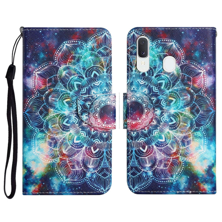 Painted Pattern Horizontal Flip Leather Case with Holder & Card Slot & Wallet, For Samsung Galaxy A12, For Samsung Galaxy A20 / A30