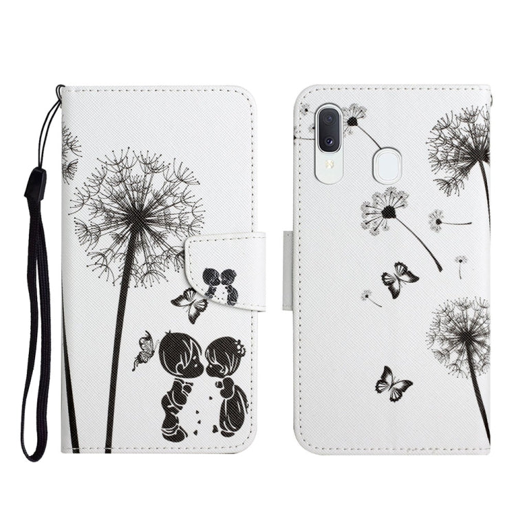 Painted Pattern Horizontal Flip Leather Case with Holder & Card Slot & Wallet, For Samsung Galaxy A20e, For Samsung Galaxy A20s