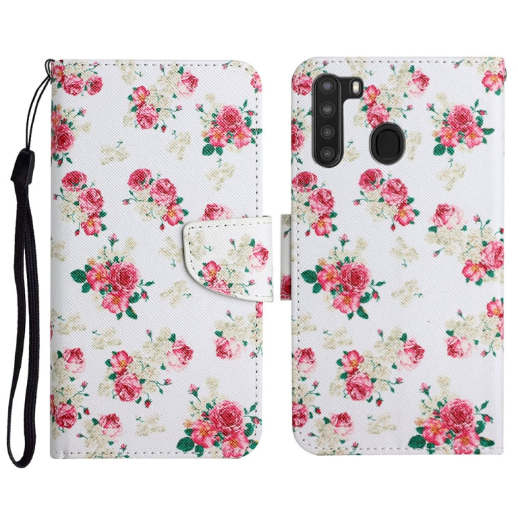 Painted Pattern Horizontal Flip Leather Case with Holder & Card Slot & Wallet, For Samsung Galaxy A21, For Samsung Galaxy A21s