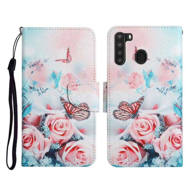 Painted Pattern Horizontal Flip Leather Case with Holder & Card Slot & Wallet, For Samsung Galaxy A21, For Samsung Galaxy A21s
