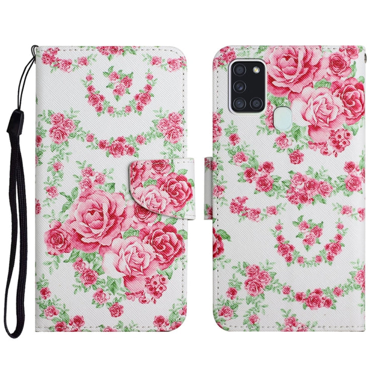 Painted Pattern Horizontal Flip Leather Case with Holder & Card Slot & Wallet, For Samsung Galaxy A21, For Samsung Galaxy A21s