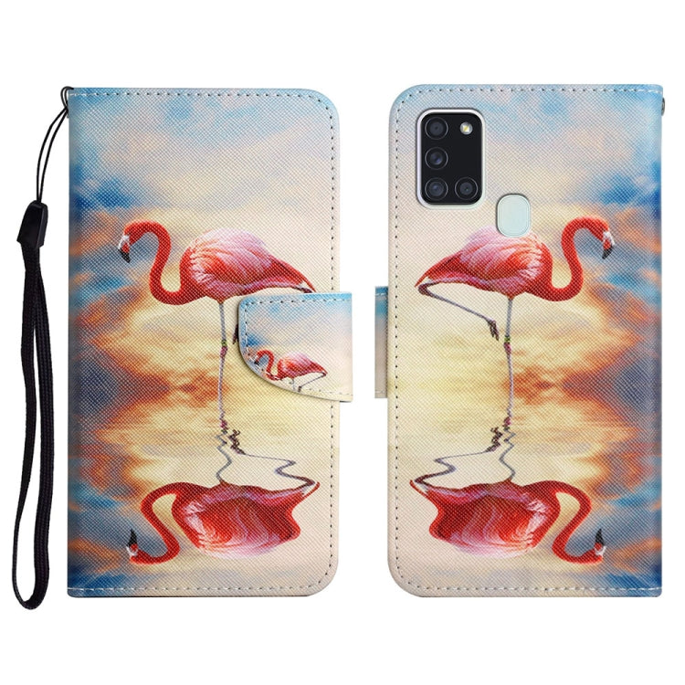 Painted Pattern Horizontal Flip Leather Case with Holder & Card Slot & Wallet, For Samsung Galaxy A21, For Samsung Galaxy A21s