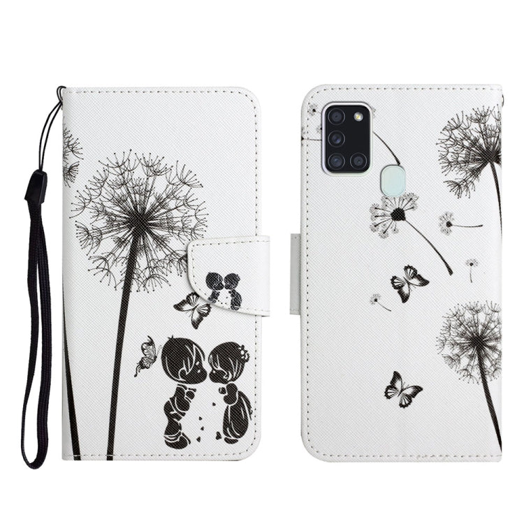 Painted Pattern Horizontal Flip Leather Case with Holder & Card Slot & Wallet, For Samsung Galaxy A21, For Samsung Galaxy A21s