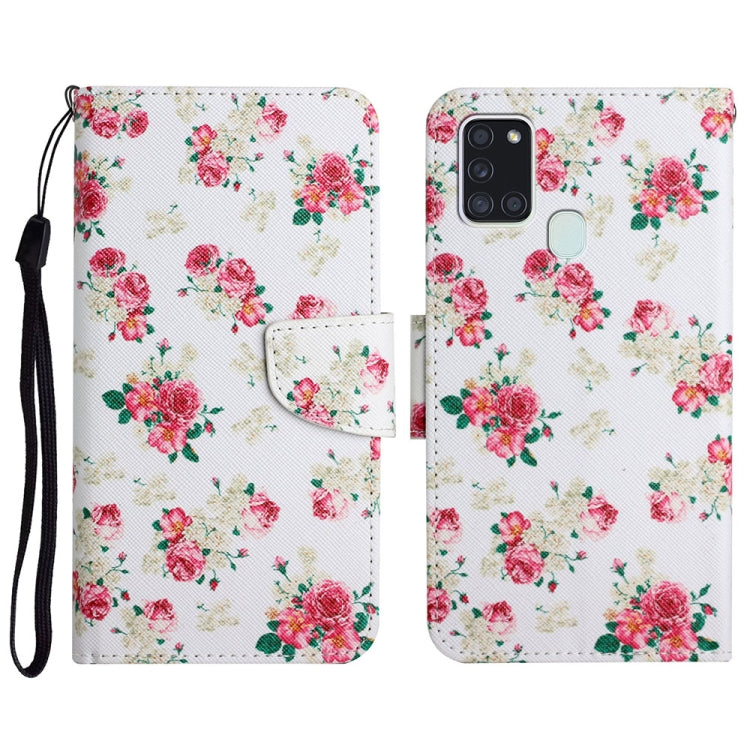 Painted Pattern Horizontal Flip Leather Case with Holder & Card Slot & Wallet, For Samsung Galaxy A21, For Samsung Galaxy A21s