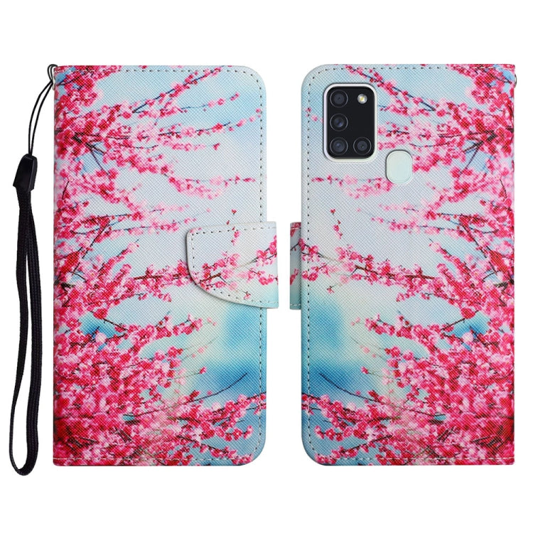 Painted Pattern Horizontal Flip Leather Case with Holder & Card Slot & Wallet, For Samsung Galaxy A21, For Samsung Galaxy A21s