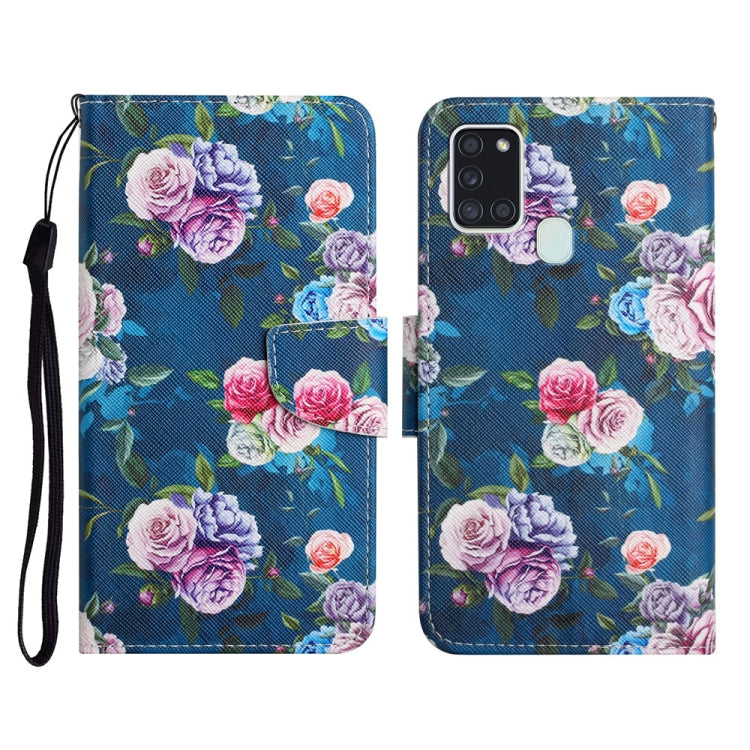 Painted Pattern Horizontal Flip Leather Case with Holder & Card Slot & Wallet, For Samsung Galaxy A21, For Samsung Galaxy A21s