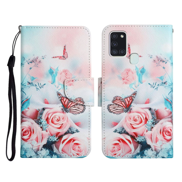 Painted Pattern Horizontal Flip Leather Case with Holder & Card Slot & Wallet, For Samsung Galaxy A21, For Samsung Galaxy A21s