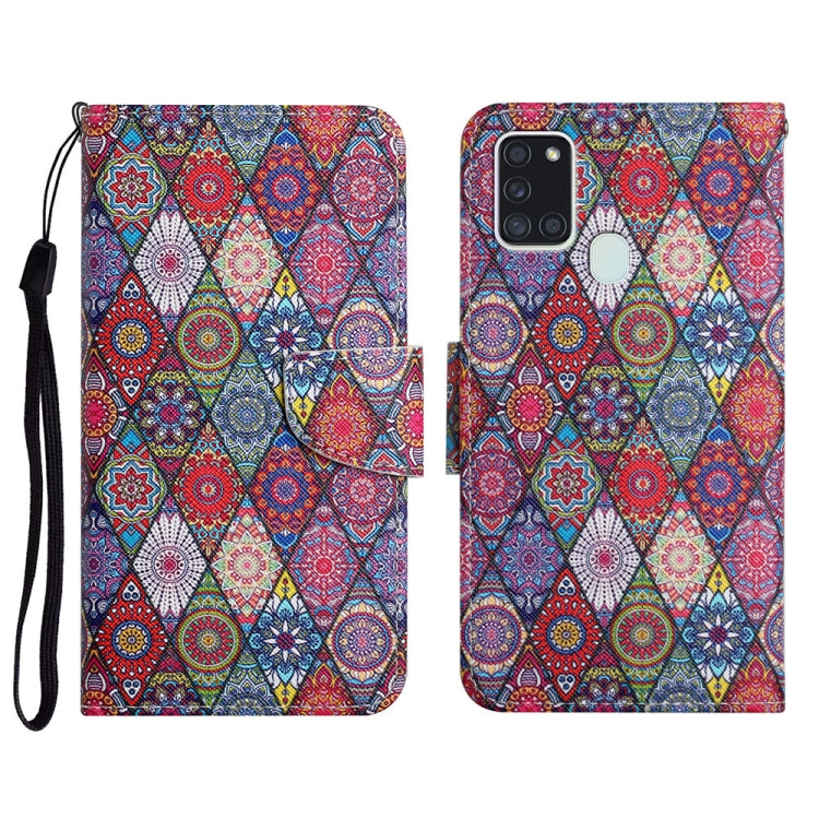 Painted Pattern Horizontal Flip Leather Case with Holder & Card Slot & Wallet, For Samsung Galaxy A21, For Samsung Galaxy A21s