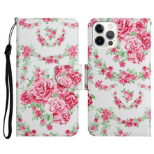 Load image into Gallery viewer, Painted Pattern Horizontal Flip Leather Case with Holder &amp; Card Slot &amp; Wallet, For iPhone 13 Pro Max, For iPhone 13 Pro, For iPhone 13
