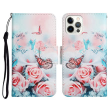 Load image into Gallery viewer, Painted Pattern Horizontal Flip Leather Case with Holder &amp; Card Slot &amp; Wallet, For iPhone 13 Pro Max, For iPhone 13 Pro, For iPhone 13
