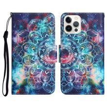 Load image into Gallery viewer, Painted Pattern Horizontal Flip Leather Case with Holder &amp; Card Slot &amp; Wallet, For iPhone 13 Pro Max, For iPhone 13 Pro, For iPhone 13