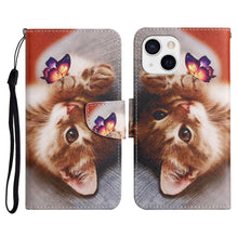 Load image into Gallery viewer, Painted Pattern Horizontal Flip Leather Case with Holder &amp; Card Slot &amp; Wallet, For iPhone 13 Pro Max, For iPhone 13 Pro, For iPhone 13