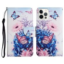 Load image into Gallery viewer, Painted Pattern Horizontal Flip Leather Case with Holder &amp; Card Slot &amp; Wallet, For iPhone 13 mini, For iPhone 12 Pro Max, For iPhone 12 / 12 Pro