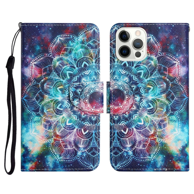 Painted Pattern Horizontal Flip Leather Case with Holder & Card Slot & Wallet, For iPhone 13 mini, For iPhone 12 Pro Max, For iPhone 12 / 12 Pro