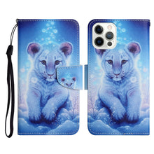 Load image into Gallery viewer, Painted Pattern Horizontal Flip Leather Case with Holder &amp; Card Slot &amp; Wallet, For iPhone 13 mini, For iPhone 12 Pro Max, For iPhone 12 / 12 Pro