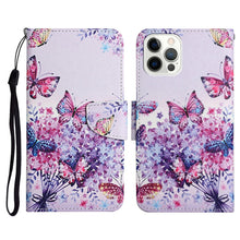 Load image into Gallery viewer, Painted Pattern Horizontal Flip Leather Case with Holder &amp; Card Slot &amp; Wallet, For iPhone 13 mini, For iPhone 12 Pro Max, For iPhone 12 / 12 Pro
