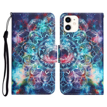 Load image into Gallery viewer, Painted Pattern Horizontal Flip Leather Case with Holder &amp; Card Slot &amp; Wallet, For iPhone 12 mini, For iPhone 11 Pro Max, For iPhone 11 Pro