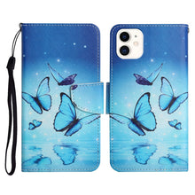 Load image into Gallery viewer, Painted Pattern Horizontal Flip Leather Case with Holder &amp; Card Slot &amp; Wallet, For iPhone 12 mini, For iPhone 11 Pro Max, For iPhone 11 Pro