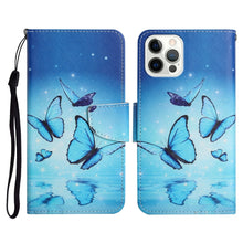 Load image into Gallery viewer, Painted Pattern Horizontal Flip Leather Case with Holder &amp; Card Slot &amp; Wallet, For iPhone 12 mini, For iPhone 11 Pro Max, For iPhone 11 Pro