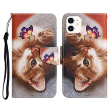 Load image into Gallery viewer, Painted Pattern Horizontal Flip Leather Case with Holder &amp; Card Slot &amp; Wallet, For iPhone 11, For iPhone XS Max, For iPhone XR