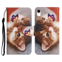 Load image into Gallery viewer, Painted Pattern Horizontal Flip Leather Case with Holder &amp; Card Slot &amp; Wallet, For iPhone 11, For iPhone XS Max, For iPhone XR