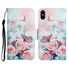 Load image into Gallery viewer, Painted Pattern Horizontal Flip Leather Case with Holder &amp; Card Slot &amp; Wallet, For iPhone X / XS, For iPhone SE 2022 / SE 2020 / 8 / 7, For iPhone 8 Plus &amp; 7 Plus