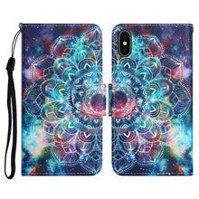 Load image into Gallery viewer, Painted Pattern Horizontal Flip Leather Case with Holder &amp; Card Slot &amp; Wallet, For iPhone X / XS, For iPhone SE 2022 / SE 2020 / 8 / 7, For iPhone 8 Plus &amp; 7 Plus