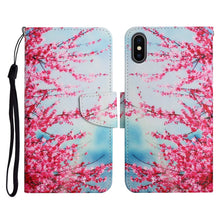 Load image into Gallery viewer, Painted Pattern Horizontal Flip Leather Case with Holder &amp; Card Slot &amp; Wallet, For iPhone X / XS, For iPhone SE 2022 / SE 2020 / 8 / 7, For iPhone 8 Plus &amp; 7 Plus