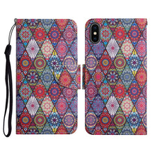Load image into Gallery viewer, Painted Pattern Horizontal Flip Leather Case with Holder &amp; Card Slot &amp; Wallet, For iPhone X / XS, For iPhone SE 2022 / SE 2020 / 8 / 7, For iPhone 8 Plus &amp; 7 Plus