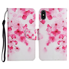 Load image into Gallery viewer, Painted Pattern Horizontal Flip Leather Case with Holder &amp; Card Slot &amp; Wallet, For iPhone X / XS, For iPhone SE 2022 / SE 2020 / 8 / 7, For iPhone 8 Plus &amp; 7 Plus