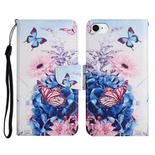 Load image into Gallery viewer, Painted Pattern Horizontal Flip Leather Case with Holder &amp; Card Slot &amp; Wallet, For iPhone X / XS, For iPhone SE 2022 / SE 2020 / 8 / 7, For iPhone 8 Plus &amp; 7 Plus