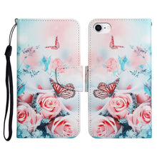Load image into Gallery viewer, Painted Pattern Horizontal Flip Leather Case with Holder &amp; Card Slot &amp; Wallet, For iPhone X / XS, For iPhone SE 2022 / SE 2020 / 8 / 7, For iPhone 8 Plus &amp; 7 Plus