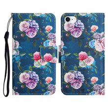 Load image into Gallery viewer, Painted Pattern Horizontal Flip Leather Case with Holder &amp; Card Slot &amp; Wallet, For iPhone X / XS, For iPhone SE 2022 / SE 2020 / 8 / 7, For iPhone 8 Plus &amp; 7 Plus