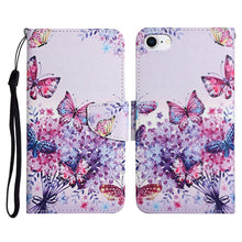 Load image into Gallery viewer, Painted Pattern Horizontal Flip Leather Case with Holder &amp; Card Slot &amp; Wallet, For iPhone X / XS, For iPhone SE 2022 / SE 2020 / 8 / 7, For iPhone 8 Plus &amp; 7 Plus