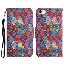 Load image into Gallery viewer, Painted Pattern Horizontal Flip Leather Case with Holder &amp; Card Slot &amp; Wallet, For iPhone X / XS, For iPhone SE 2022 / SE 2020 / 8 / 7, For iPhone 8 Plus &amp; 7 Plus