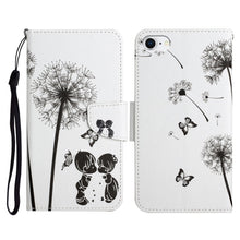 Load image into Gallery viewer, Painted Pattern Horizontal Flip Leather Case with Holder &amp; Card Slot &amp; Wallet, For iPhone X / XS, For iPhone SE 2022 / SE 2020 / 8 / 7, For iPhone 8 Plus &amp; 7 Plus